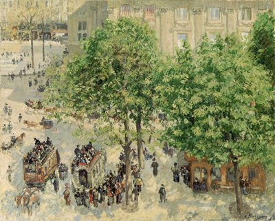 Place du Theater-Francais, Bahar, 1898 by Camille Jacob Pissarro